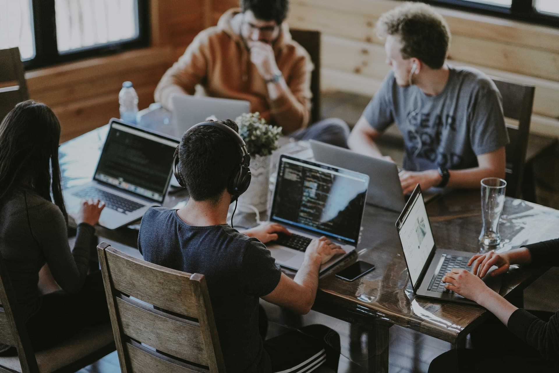 Cross-functional team working through a shared problem